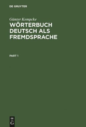 Wörterbuch Deutsch als Fremdsprache