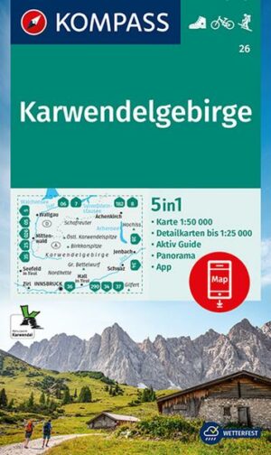 KOMPASS Wanderkarte 26 Karwendelgebirge