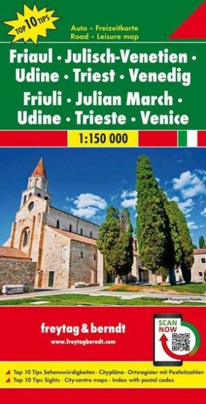 Friaul - Julisch-Venetien - Udine - Triest - Venedig 1 : 150 000