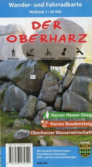 Der Oberharz Wander- und Fahrradkarte 1 : 30 000