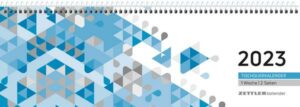 Tischquerkalender blau 2023 - 29