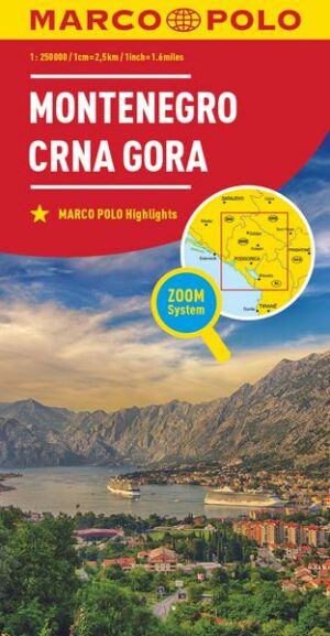 MARCO POLO Länderkarte Montenegro 1:250 000