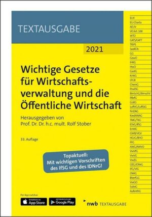 Wichtige Gesetze für Wirtschaftsverwaltung