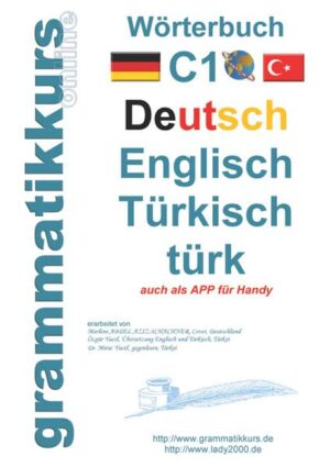 Wörterbuch C1 Deutsch-Englisch-Türkisch