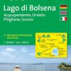 KOMPASS Wanderkarte Lago di Bolsena - Acquapendente - Orvieto - Pitigliano - Sorano