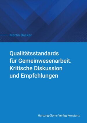 Qualitätsstandards für Gemeinwesenarbeit