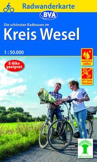 Radwanderkarte BVA Die schönsten Radtrouren im Kreis Wesel 1:50.000