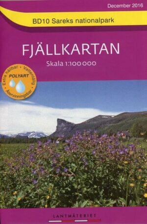 Fjällkartan 1 : 100 000 BD10 Sareks Nationalpark Bergwanderkarte