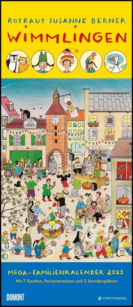 Wimmlingen 2023 – Mega-Familienkalender mit 7 Spalten – Mit 2 Stundenplänen und Ferientabelle – Hochformat 30