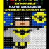 Funcraft - Das inoffizielle Mathe Ausmalbuch: Superhelden im Minecraft Skin (Cover Batman)