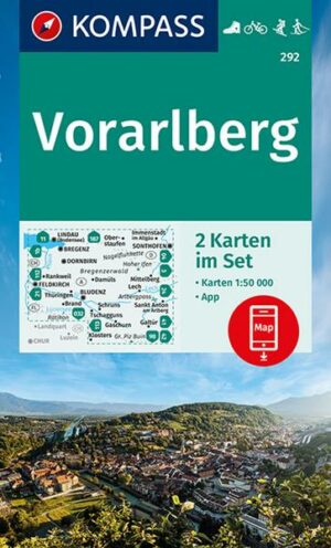 KOMPASS Wanderkarte 292 Vorarlberg