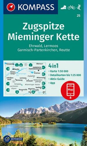 KOMPASS Wanderkarte 25 Zugspitze