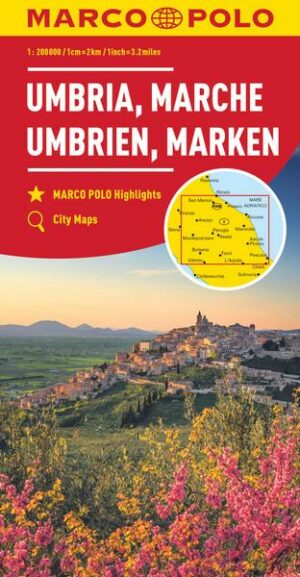 MARCO POLO Karte Italien Blatt 8 Umbrien