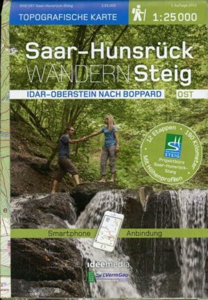 Saar-Hunsrück-Steig Wanderkarte Ost