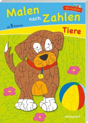 Malen nach Zahlen Tiere. Ab 5 Jahren