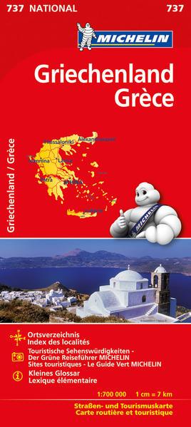 Michelin Nationalkarte Griechenland 1 : 700 000