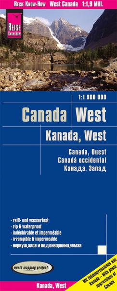 Reise Know-How Landkarte Kanada West / West Canada (1:1.900.000)