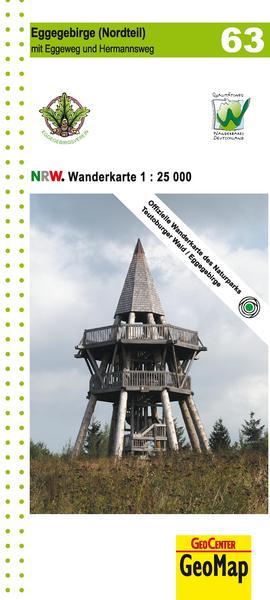 NRW-Wanderkarte 63 Eggegebirge (Nordteil)