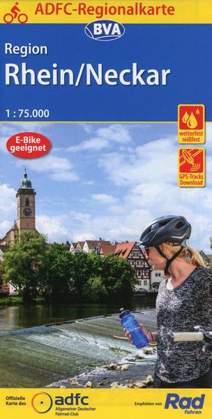 ADFC-Regionalkarte Region Rhein/Neckar