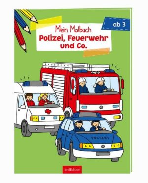 Malbuch ab 3 Jahren - Polizei