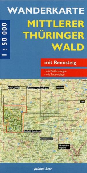 Mittlerer Thüringer Wald 1 : 50 000 Wanderkarte