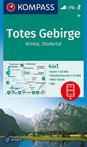 KOMPASS Wanderkarte 19 Totes Gebirge