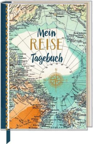 Eintragbuch mit Sammeltasche - Mein Reisetagebuch (Landkarte)
