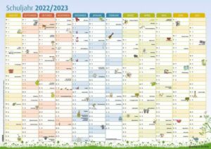 Der Schuljahres-Wandkalender 2022/2023