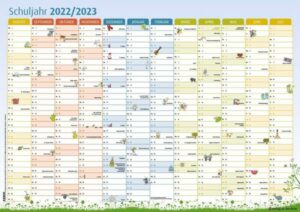 Der Schuljahres-Wandkalender 2022/2023