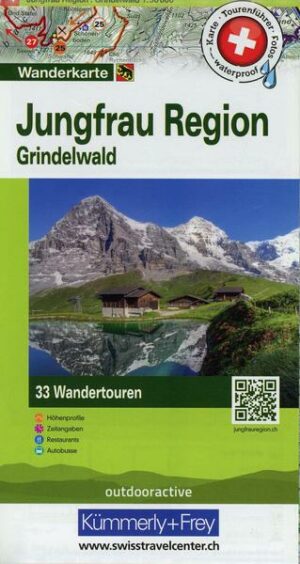 Hallwag Touren-Wanderkarte 04. Jungfrau Region 1 : 50 000