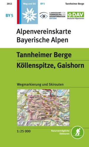 DAV Alpenvereinskarte Bayerische Alpen 05. Tannheimer Berge 1 : 25.000