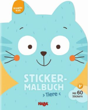 Kreativ Kids – Sticker-Malbuch Tiere