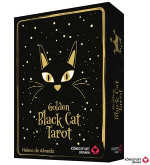 Golden Black Cat Tarot - Hochwertige Stülpdeckelschachtel mit Goldfolie