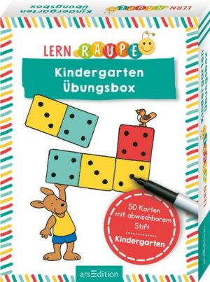Lernraupe – Kindergarten-Übungsbox