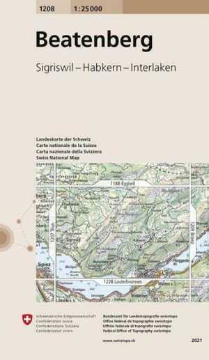 Swisstopo 1 : 25 000 Beatenberg