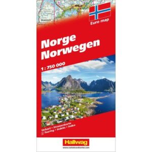 Straßenkarte Norwegen 1:750 000