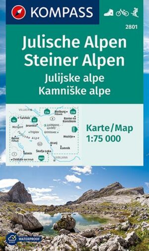 KOMPASS Wanderkarte 2801 Julische Alpen/Julijske alpe