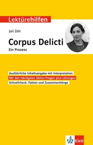 Klett Lektürehilfen Juli Zeh