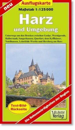 Harz und Umgebung Ausflugskarte 1 : 125000