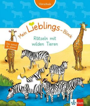 Klett Mein Lieblings-Block Rätseln mit wilden Tieren