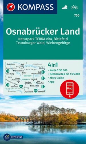 KOMPASS Wanderkarte 750 Osnabrücker Land