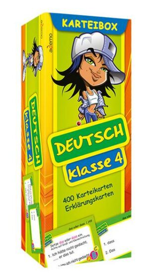 Karteibox Deutsch Klasse 4