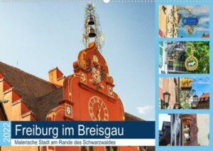 Freiburg im Breisgau. Malerische Stadt am Rande des Schwarzwaldes (Wandkalender 2022 DIN A2 quer)