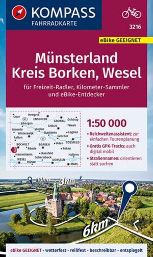 KOMPASS Fahrradkarte 3216 Münsterland