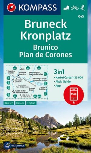 KOMPASS Wanderkarte 045 Bruneck