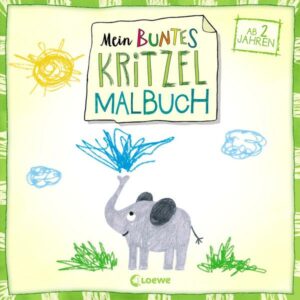 Mein buntes Kritzel-Malbuch (Elefant)