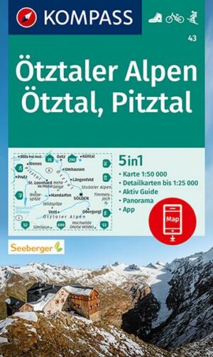KOMPASS Wanderkarte 43 Ötztaler Alpen