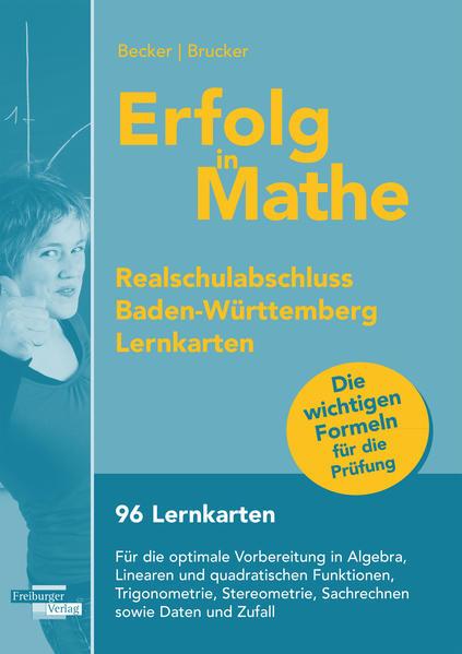 Erfolg in Mathe: Lernkarten für den Realschulabschluss Mathematik Baden-Württemberg