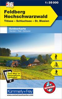 KuF Deutschland Outdoorkarte 26 Feldberg - Hochschwarzwald 1 : 35.000