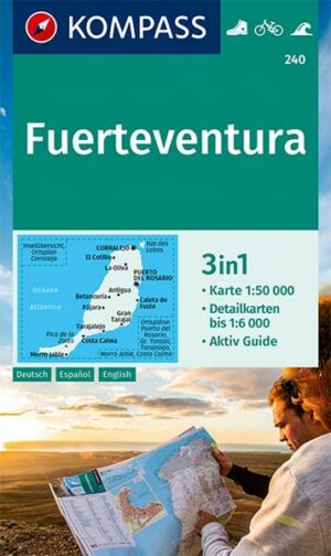 KOMPASS Wanderkarte 240 Fuerteventura